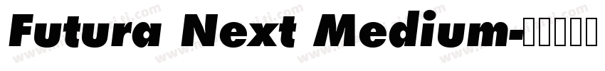 Futura Next Medium字体转换